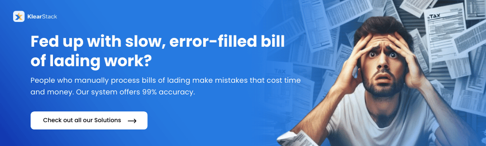 bill of ladding data extration