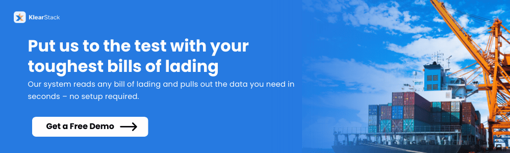 data extraction from bill of ladding