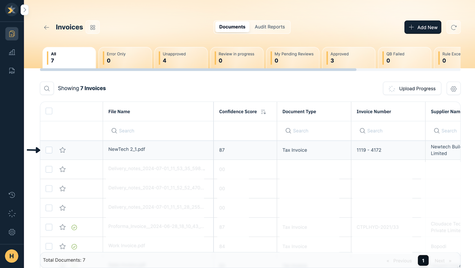 Tax and Accounting Documents data extraction