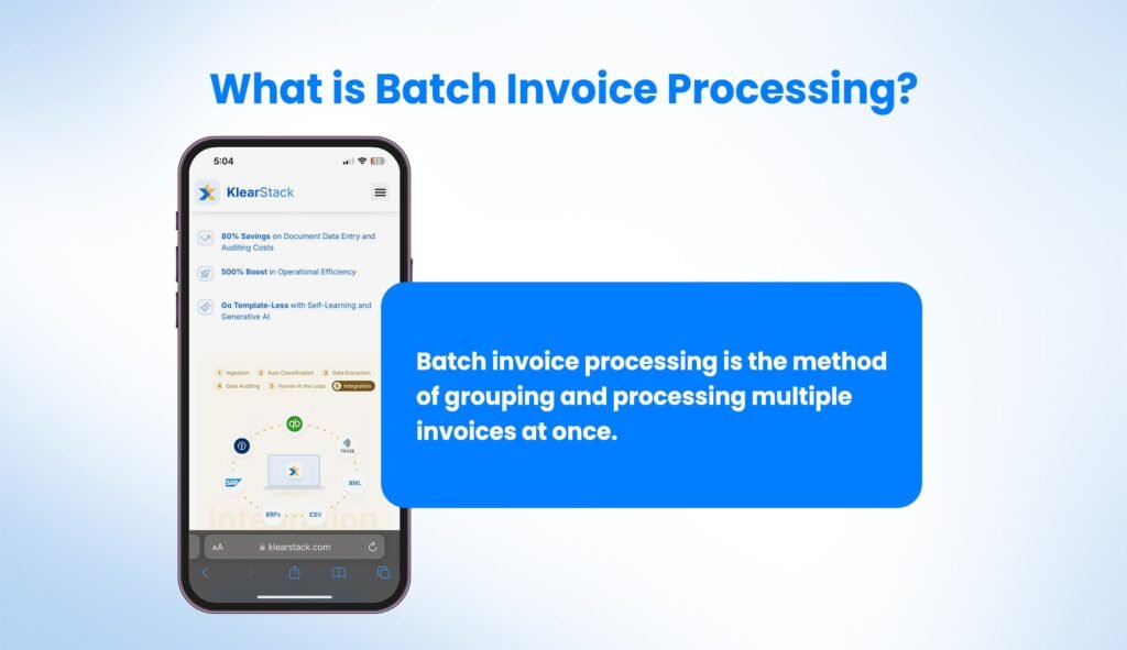 What is Batch Invoice Processing